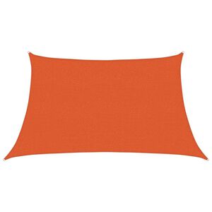 vidaXL Voile d'ombrage 160 g/m&sup2; trap&egrave;ze orange 3/4x2 m PEHD