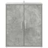 vidaXL Armoire &agrave; chaussures Gris b&eacute;ton 60x35x70 cm Bois d&rsquo;ing&eacute;nierie