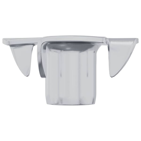 vidaXL Ecrou en T &agrave; dents 12 pcs Argent&eacute; M6 mm Acier