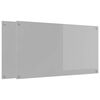 vidaXL Cr&eacute;dence de cuisine 2 pc Gris clair 110 x 60 cm verre tremp&eacute;