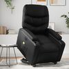 vidaXL Fauteuil inclinable de massage électrique noir similicuir