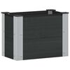 vidaXL Jardini&egrave;re sur&eacute;lev&eacute;e Noir 50 x 30 x 36 cm WPC et Aluminium