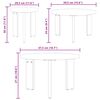 vidaXL Table basse 3 pcs Naturel Bois massif en pin