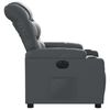 vidaXL Fauteuil inclinable électrique Gris Similicuir