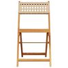 vidaXL Ensemble de bistro 3 pcs beige résine tressée et bois massif