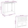 vidaXL Table pliable de balcon 90x50x74 cm Bois d'acacia massif
