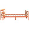 vidaXL Cadre de lit sans matelas cire marron 180x200cm bois pin massif