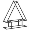 vidaXL Portant de bois chauffage noir 80x25x90 cm