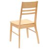 vidaXL Chaises de salle &agrave; manger 2 pcs Naturel 43 x 54 x 89 cm