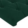 vidaXL Tête de lit Vert foncé 80x7x118/128 cm Velours