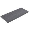 vidaXL Tapis d'escalier auto-adh&eacute;sifs 30 pcs gris 65x24,5x3,5 cm
