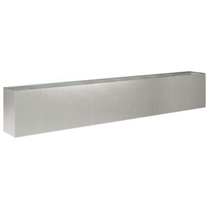 vidaXL Cache-pot de jardin Argent&eacute; 360 x 40 x 60 cm Acier inoxydable