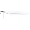 vidaXL Store r&eacute;tractable manuel avec LEDs Blanc 3 x 2,5 m
