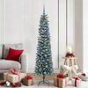 vidaXL Sapin de No&euml;l artificiel Vert 180 cm PVC, plastique et acier