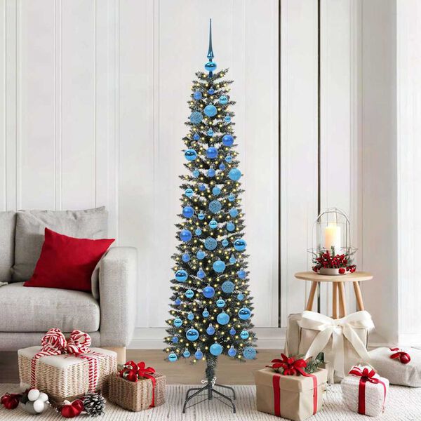 vidaXL Sapin de No&euml;l artificiel Vert 180 cm PVC, plastique et acier