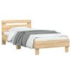 vidaXL Cadre de lit sans matelas avec tête de lit 75x190 cm