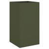 vidaXL Jardini&egrave;re vert olive 42x38x75 cm acier