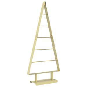 vidaXL Arbre de No&euml;l en m&eacute;tal KUOPIO 90 cm Acier Dor&eacute;