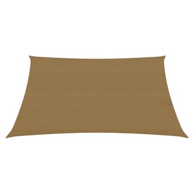 vidaXL Voile d'ombrage 160 g/m² Taupe 4/5x4 m PEHD