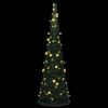 vidaXL Sapin de No&euml;l artificiel pr&eacute;-&eacute;clair&eacute; avec guirlandes vert 150cm