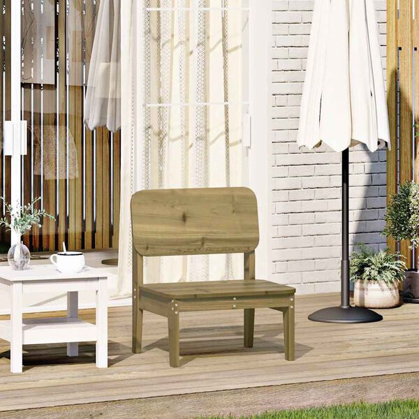 vidaXL Chaise de jardin 60x52,5x72 cm bois de pin impr&eacute;gn&eacute;