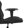 vidaXL Chaise de jeu de massage Noir Tissu