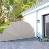 vidaXL Auvent lat&eacute;ral pliable de terrasse Cr&egrave;me 200 cm