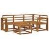 vidaXL Ensemble de canap&eacute;s d'ext&eacute;rieur 5 pcs Naturel