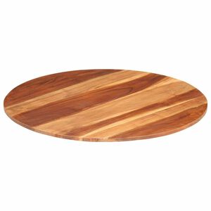 vidaXL Dessus de table bois massif d'acacia rond 15-16 mm 80 cm
