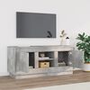 vidaXL Meuble TV gris b&eacute;ton 102x35x45 cm bois d'ing&eacute;nierie
