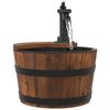 vidaXL Fontaine &agrave; eau avec pompe 28x28x34,5 cm Bois de sapin massif