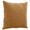 vidaXL Coussins d&eacute;coratifs lot de 2 Marron 40x40 cm Velours