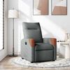 vidaXL Fauteuil inclinable en tissu gris foncé