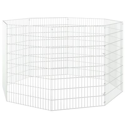 vidaXL Cage à lapin 8 panneaux 54x80 cm Fer galvanisé