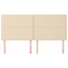 vidaXL T&ecirc;te de lit Cr&egrave;me 180x5x118/128 cm Tissu