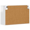 vidaXL Armoire suspendue avec &eacute;tag&egrave;re Blanc brillant 60 x 20 x 40 cm