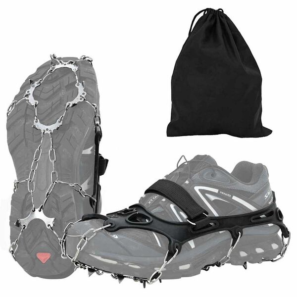 vidaXL Crampons pour chaussures Noir S