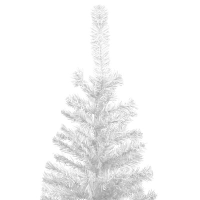 vidaXL Arbre de Noël artificiel pré-éclairé L 240 cm blanc