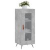 vidaXL Buffet Gris b&eacute;ton 34,5x34x90 cm Bois d'ing&eacute;nierie