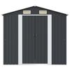 vidaXL Abri de stockage pour jardin Anthracite Acier 204x132x186 cm