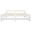 vidaXL Cadre de lit sans matelas blanc bois de pin massif 120x200 cm