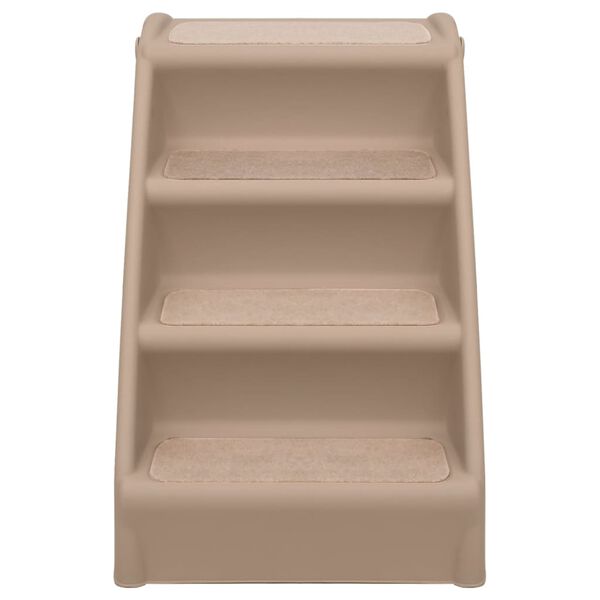 vidaXL Escaliers pliables pour chiens Marron 62x40x49,5 cm