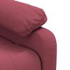 vidaXL Fauteuil de massage Rouge bordeaux Tissu