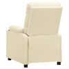 vidaXL Fauteuil inclinable Crème Similicuir