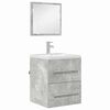 vidaXL Ensemble de mobilier de salle de bain Gris 41 x 38,5 x 48 cm
