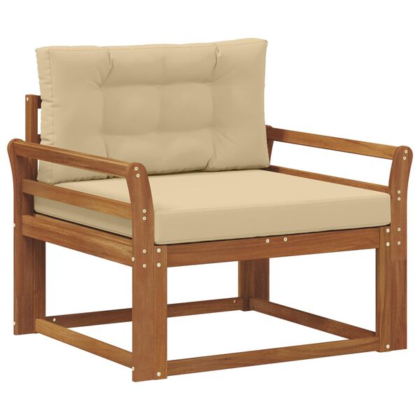 vidaXL Sofa de milieu ext&eacute;rieur Bois d'Acacia Massif Naturel