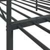 vidaXL Lit de jour et lit gigogne sans matelas noir 100x190 cm acier