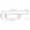 vidaXL Support de moniteur Blanc 50x27x15 cm Bois de pin solide
