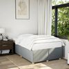 vidaXL Cadre de lit sans matelas gris clair 120x190 cm tissu