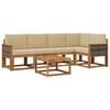 vidaXL Ensemble de canap&eacute;s d'ext&eacute;rieur 6 pc Naturel et Beige